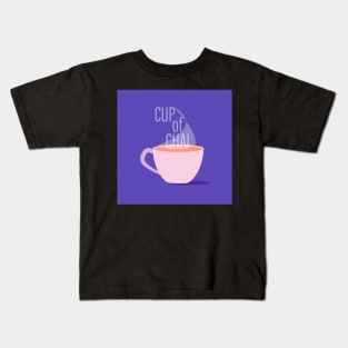 CupOfChai Purple Kids T-Shirt